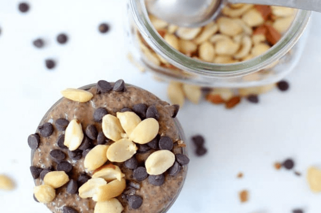 Butterfinger Chia Pudding, chia seed recipes
