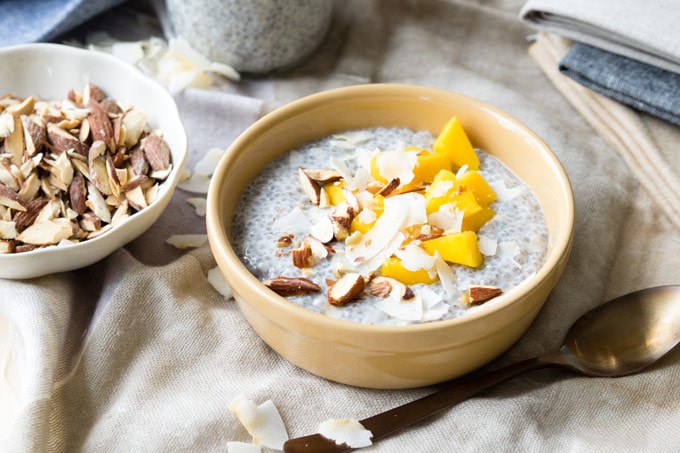 Chia Pudding with Coconut Milk, chia seed recipes