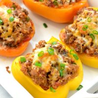 Turkey Quinoa Stuffed Bell Peppers