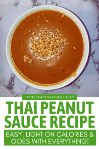 Amazing Thai peanut sauce recipe