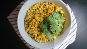 Oven Roasted Corn on the Cob Kernels With Cilantro